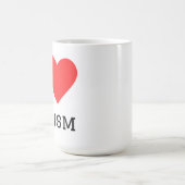 Ich liebe Linksorientierung Kaffeetasse (Mittel)
