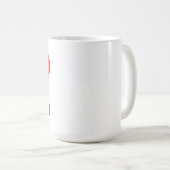 Ich liebe Linksorientierung Kaffeetasse (VorderseiteRechts)