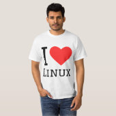 Ich liebe Linux T-Shirt (Vorne ganz)