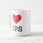 Ich liebe Lippen Kaffeetasse (Vorderseite Links)