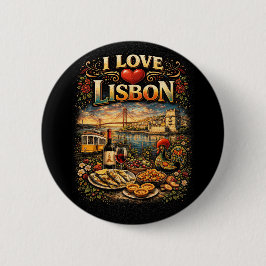 Ich liebe Lissabon Button
