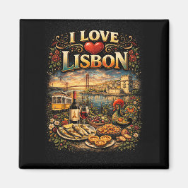 Ich liebe Lissabon Magnet