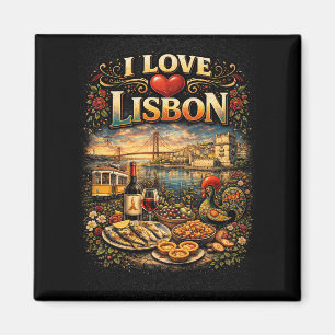 Ich liebe Lissabon Magnet