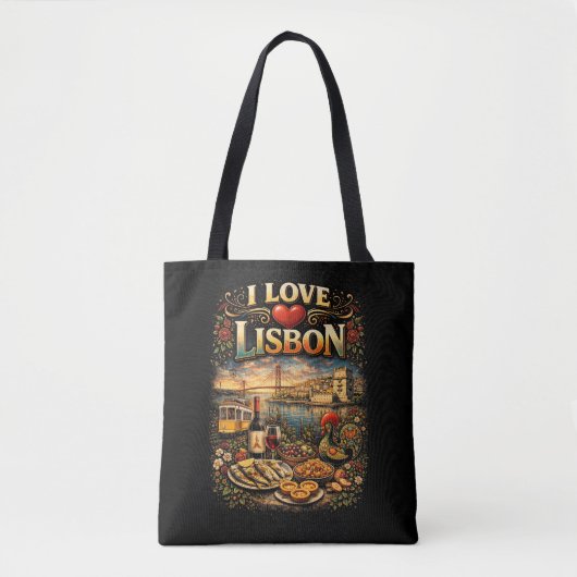 Ich liebe Lissabon Tasche (Vorderseite)