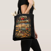 Ich liebe Lissabon Tasche (Von Nahem)