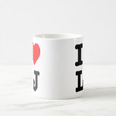 "Ich Liebe LJ" Kaffeetasse (Mittel)