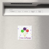 Ich liebe Lollipops Magnet (In Situ (Geschirrspüler))