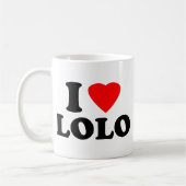 Ich liebe Lolo Kaffeetasse (Links)