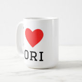 Ich liebe Lori Kaffeetasse (Vorderseite Links)