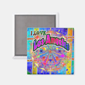 ICH LIEBE Los Angeles Cosmic Unity Magnet (Vorderseite/Rückseite)