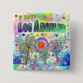 ICH LIEBE Los Angeles Deep Dream Button (Vorderseite)