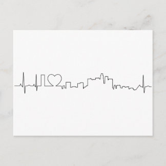 Ich Liebe Los Angeles im außergewöhnlichen ecg-Sti Postkarte