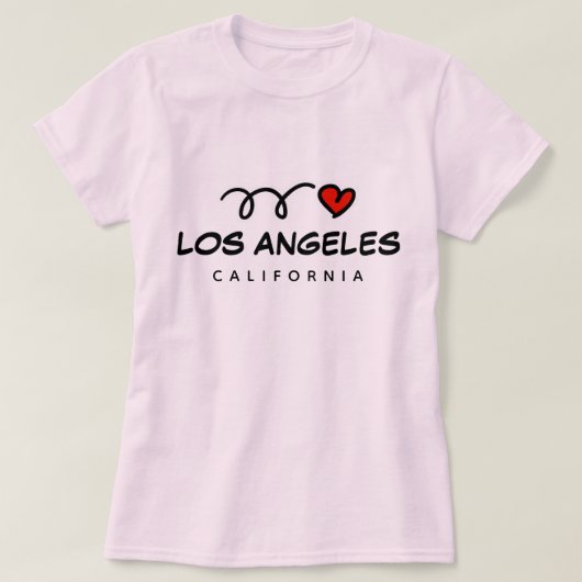 Ich liebe Los Angeles Kalifornien Shirt für Frauen (Design vorne)
