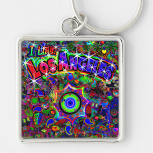 ICH LIEBE Los Angeles Mystic Dance Neo Version Schlüsselanhänger