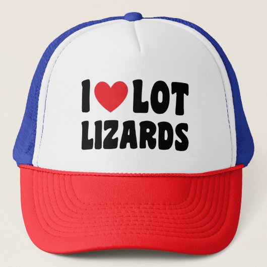 Ich Liebe Lot Lizards, Funny Truckerkappe (Vorderseite)