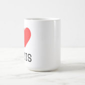 Ich liebe Louis Kaffeetasse (Mittel)
