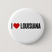 Ich liebe Louisiana Runde Knöpfe Button (Vorderseite)