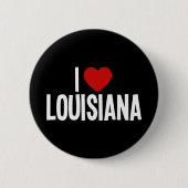 Ich liebe Louisiana Runde Knöpfe Button (Vorderseite)
