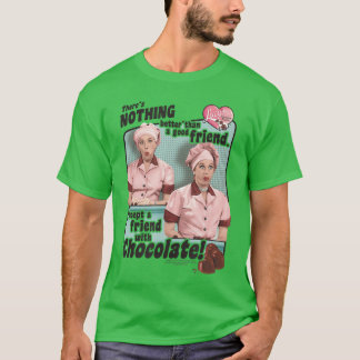 Ich liebe Lucy Freunde und Schokolade Retro T-Shirt