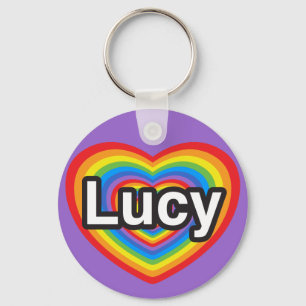 Ich Liebe Lucy. Ich Liebe dir Lucy. Herz Schlüsselanhänger