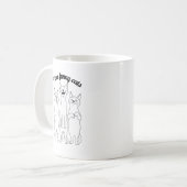 Ich Liebe lustige Katzen. Perfekt für Katzenliebha Kaffeetasse (Vorderseite Links)
