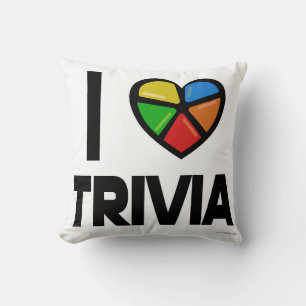 Ich liebe lustige Trivia-Epic-Gamer-Logo Spaß Kissen