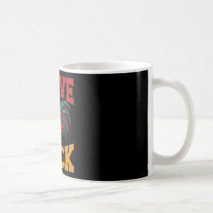 Ich liebe lustigen Hahn Hühnerfarm Humor Kaffeetasse