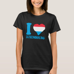 Ich liebe Luxemburg Luxemburg Luxemburgisch Flagge T-Shirt