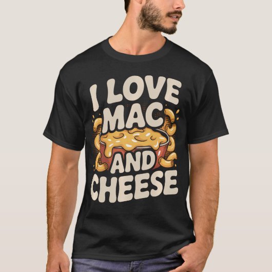 Ich liebe Mac And Cheese Melty T-Shirt (Vorderseite)