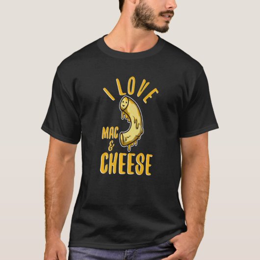 Ich Liebe Mac und Käse T-Shirt (Vorderseite)