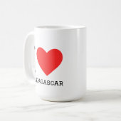Ich liebe Madagaskar Kaffeetasse (Vorderseite Links)