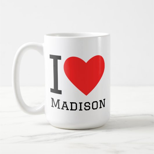 Ich liebe Madison Kaffeetasse (Links)