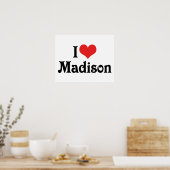 Ich liebe Madison Poster (Küche)
