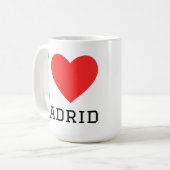 Ich liebe Madrid Kaffeetasse (Vorderseite Links)