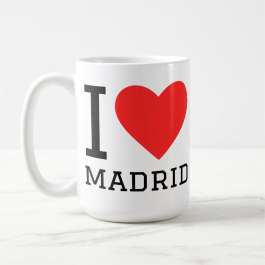 Ich liebe Madrid Kaffeetasse (Links)