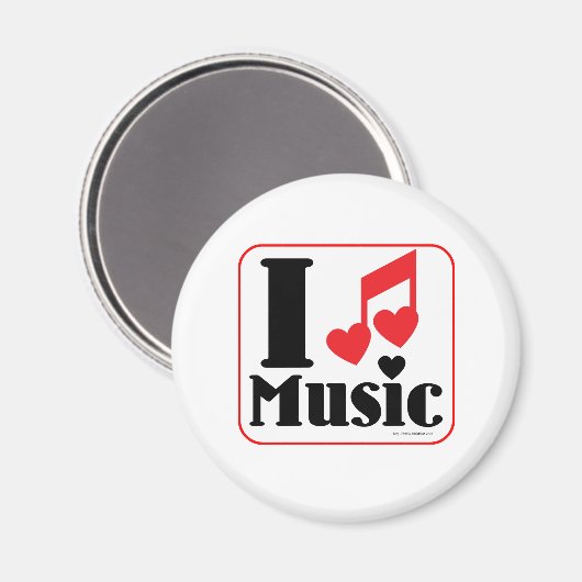 Ich Liebe! Magnet (Vorderseite/Rückseite)