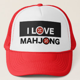 Ich Liebe Mahjong Das ist meine Tasche Truckerkappe