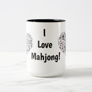 Ich liebe Mahjong Tasse