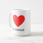 Ich liebe Maho Shojo Kaffeetasse (Vorderseite Links)