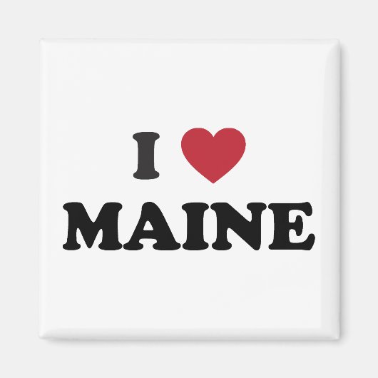 Ich liebe Maine Magnet (Vorne)