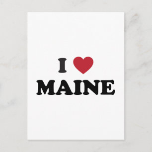 Ich liebe Maine Postkarte