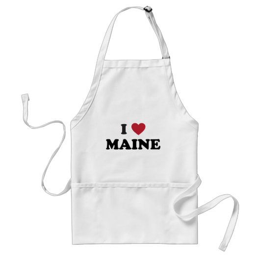 Ich liebe Maine Schürze (Vorne)
