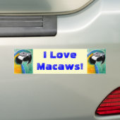 Ich Liebe Makaws! Autoaufkleber (Auf Auto)