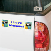 Ich Liebe Makaws! Autoaufkleber (Auf Lkw)