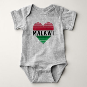 Ich Liebe Malawi, Malawian Herz Baby Strampler