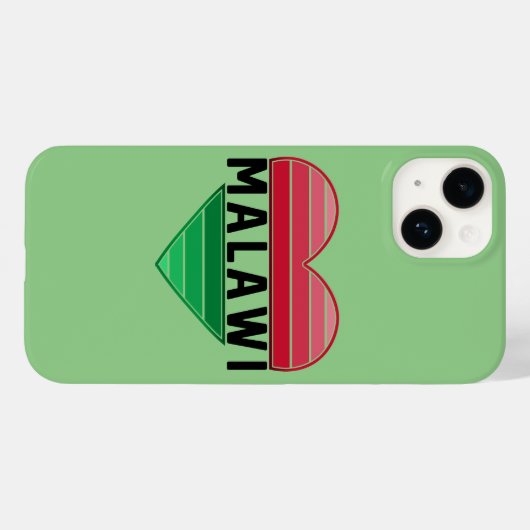 Ich Liebe Malawi, Malawian Herz Case-Mate iPhone Hülle (Rückseite (Horizontal))
