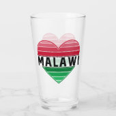 Ich Liebe Malawi, Malawian Herz Glas (Rückseite)