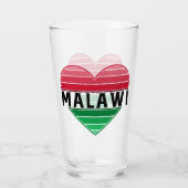 Ich Liebe Malawi, Malawian Herz Glas (Vorderseite)