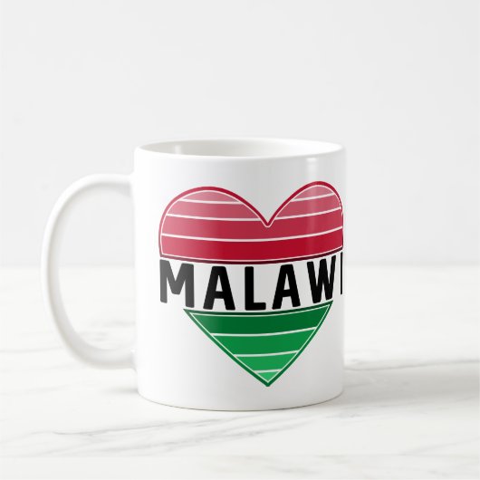 Ich Liebe Malawi, Malawian Herz Kaffeetasse (Links)