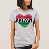 Ich Liebe Malawi, Malawian Herz T-Shirt (Vorderseite)